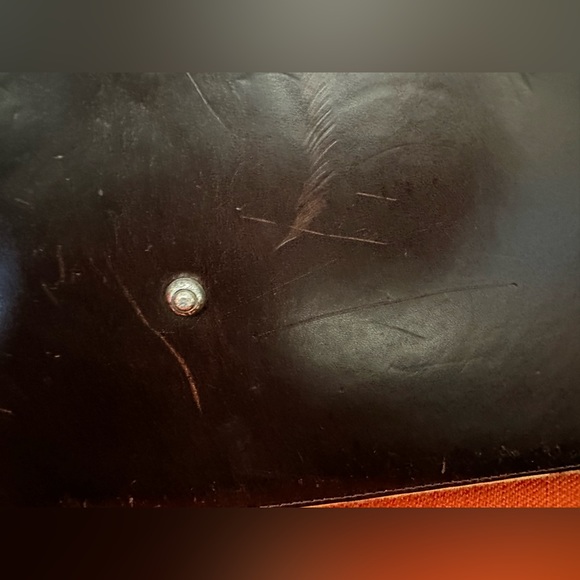 Brighton Embroidered Tapestry Canvas and Leather Camel and monkeys design Tote - Picture 11 of 11